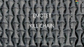 EMOTET
–
KILL CHAIN
 