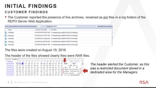 8 ©2019 RSA Security, LLC., a Dell Technologies business
 