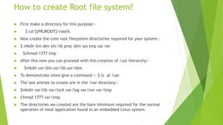 Root file system for embedded systems | PDF