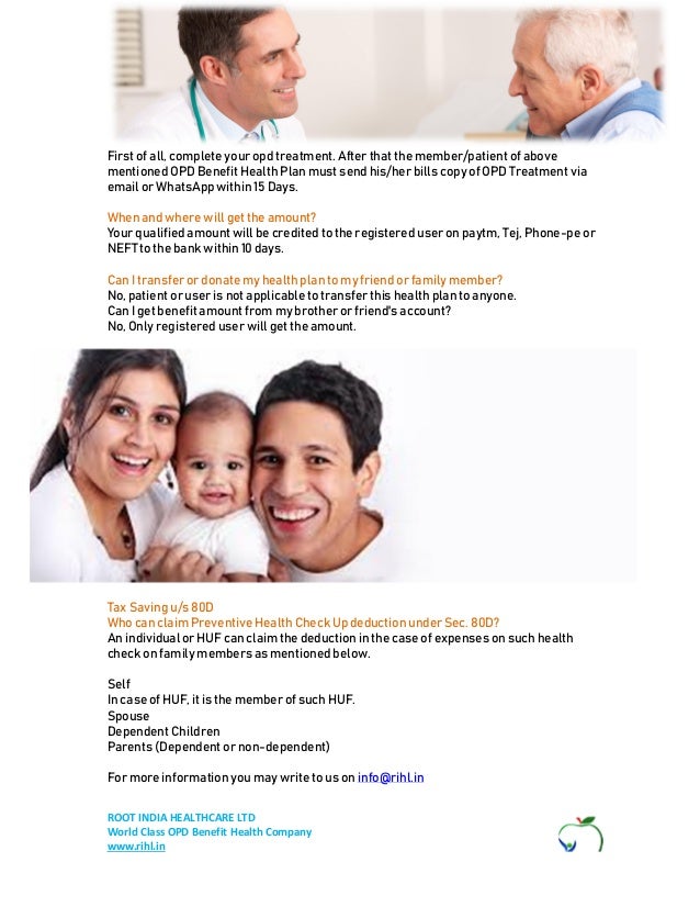 World Class OPD Benefit Health Plan in India, Offers are