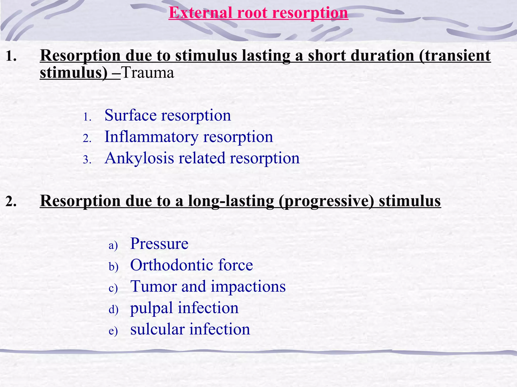 Root resorption | PPT