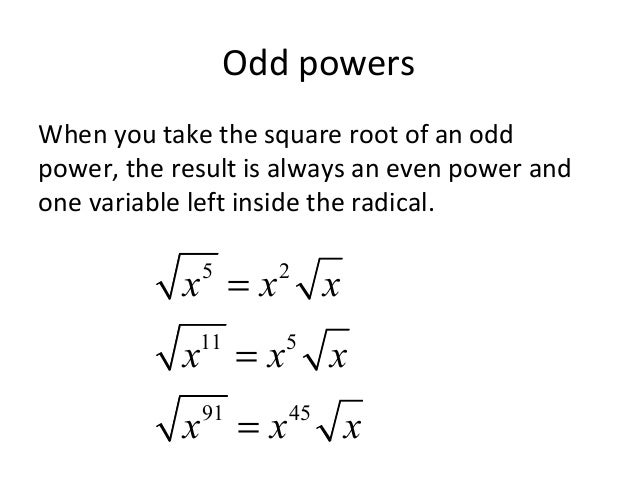 Roots And Radical Expressions Roots And Radical Expressions
