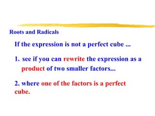 Roots and Radicals PowerPoint For grade 8 and 9.ppt