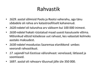 Lahendada kõiki kohalikke küsimusiRüütelkonnadRüütelkonna liikmed käisid maapäevadel, mis toimusid keskeltläbi iga kolme aasta tagant.Maapäevade vaheaegadel ajasid asju 12 (Saaremaal 6) maanõunikku, kes tegelesid oluliste küsimuste arutamisega.Liivimaa maamarssal tegeles igapäevaste jooksvate küsimustega.