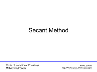 Roots of Nonlinear Equations - Open Methods | PDF