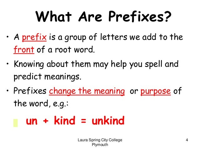 Roots prefixes suffixes