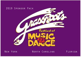 GrassRoots Festivals 2019 Sponsor Deck
