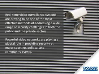 Real-time video surveillance systems
are proving to be one of the most
effective methods of addressing a wide
range of sec...