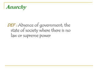 Anarchy Def Root Word --> archy | PDF