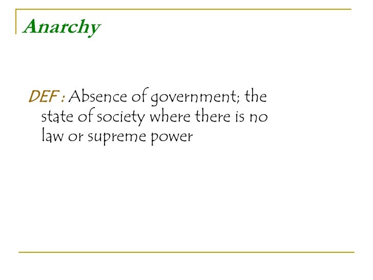 meaning anarchy root > archy Root  Word