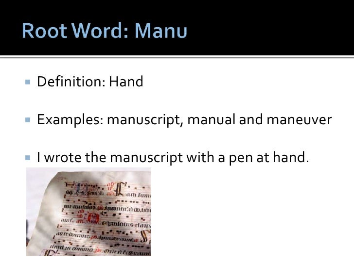 Root words