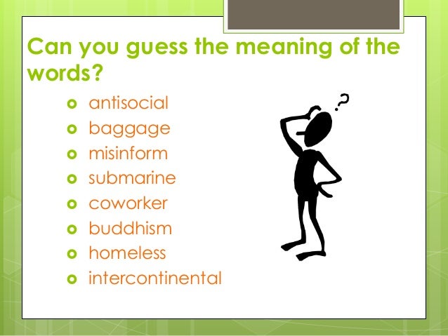 Root words prefixes-suffixes