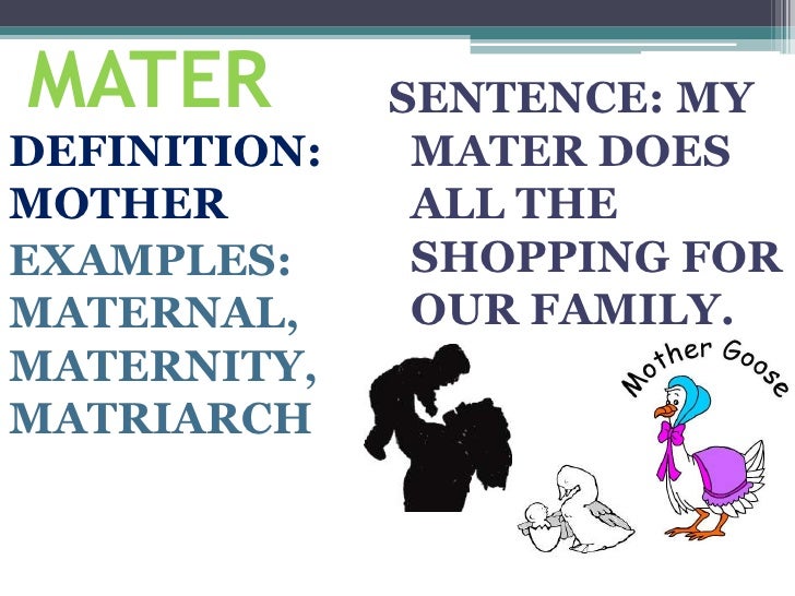 Root words english