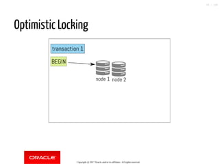 Optimistic Locking
Copyright @ 2017 Oracle and/or its affiliates. All rights reserved.
98 / 148
 