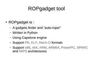 Return Oriented Programming - ROP | PDF