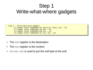 Return Oriented Programming - ROP | PDF