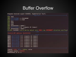 Buffer Overflow 
 