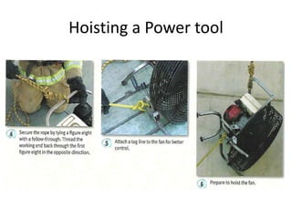 Hoisting a Power tool
 