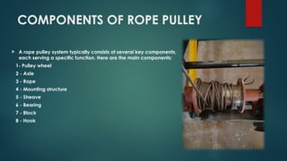 Basic Rope Parts Rope mechanism this ppt for project gajf | PPTX