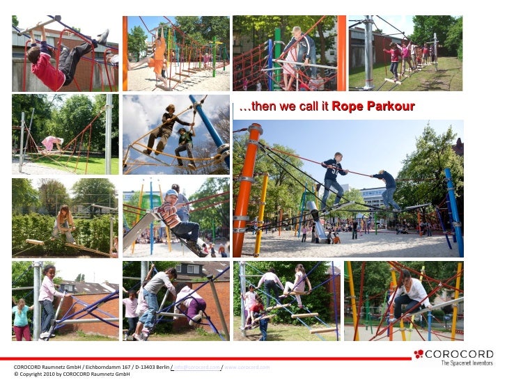 Kompan’s New Rope Parkour play equipment