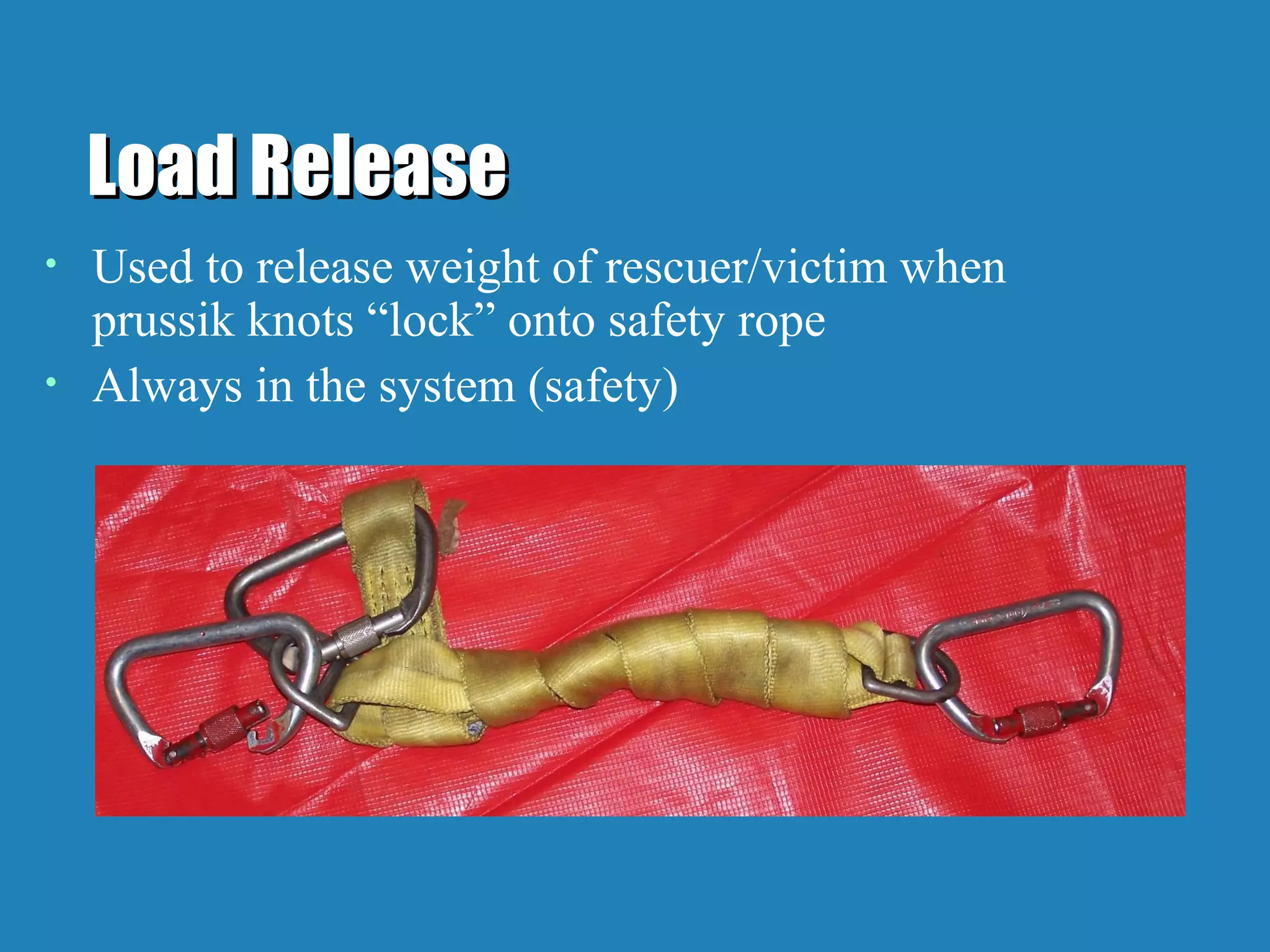 Rope rescue set up | PPS