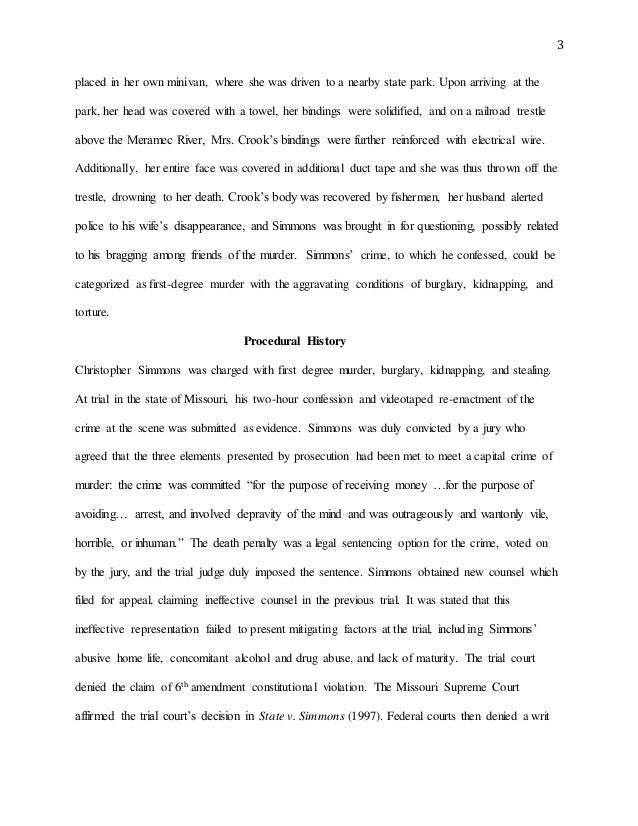 Roper v. Simmons Evaluation