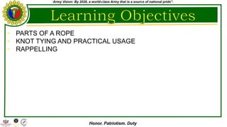 Rope Techniques for survival using available resources | PPTX