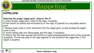 Rope Techniques for survival using available resources | PPTX