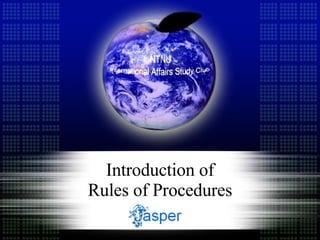Introduction of Rules of Procedures 