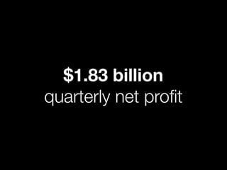 $1.83 billion
quarterly net proﬁt
 