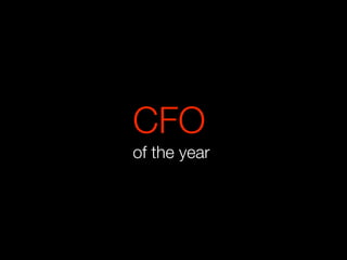 CFO
of the year
 
