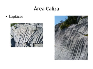 Área Caliza
• Lapiáces
 