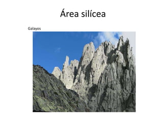 Área silícea
Galayos
 
