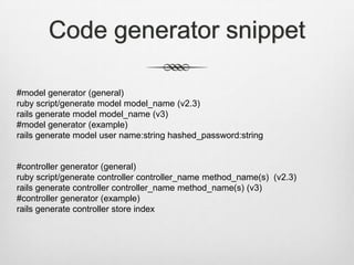 Beginners' guide to Ruby on Rails | PPT