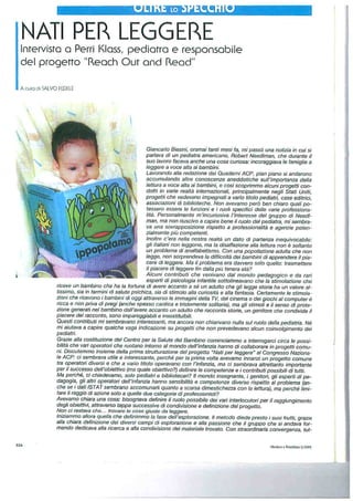 2001: Intervista a Perry Klass pediatra e responsabile del progetto Reach out and read