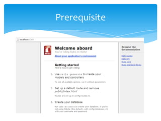 Prerequisite


Snapshot
 