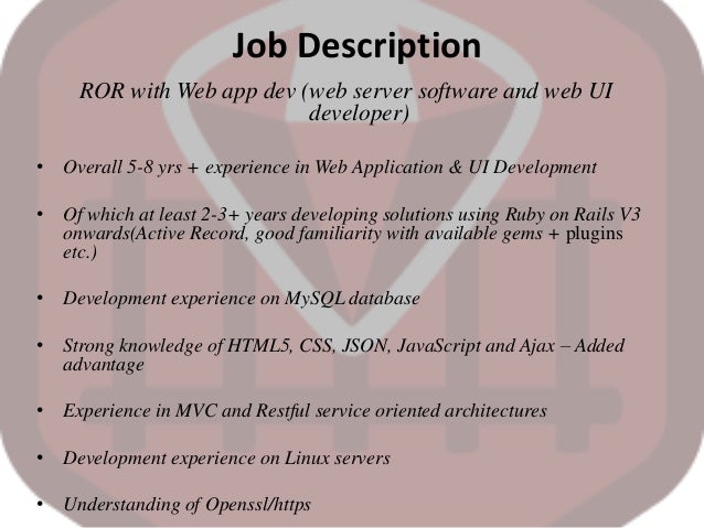 job description database developer job description