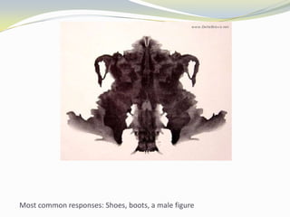 Most common responses: Shoes, boots, a male figure
 
