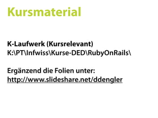 Ruby on Rails SS09 01