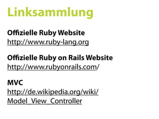 Ruby on Rails SS09 02