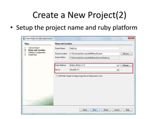 Ruby on Rails Tutorial Part I
