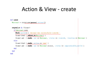 Ruby on Rails Tutorial Part I