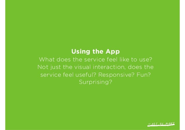 What's it like to be an app? - a Made by Many experience prototyping