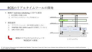 Rosのリアルタイムツールの紹介 | PDF