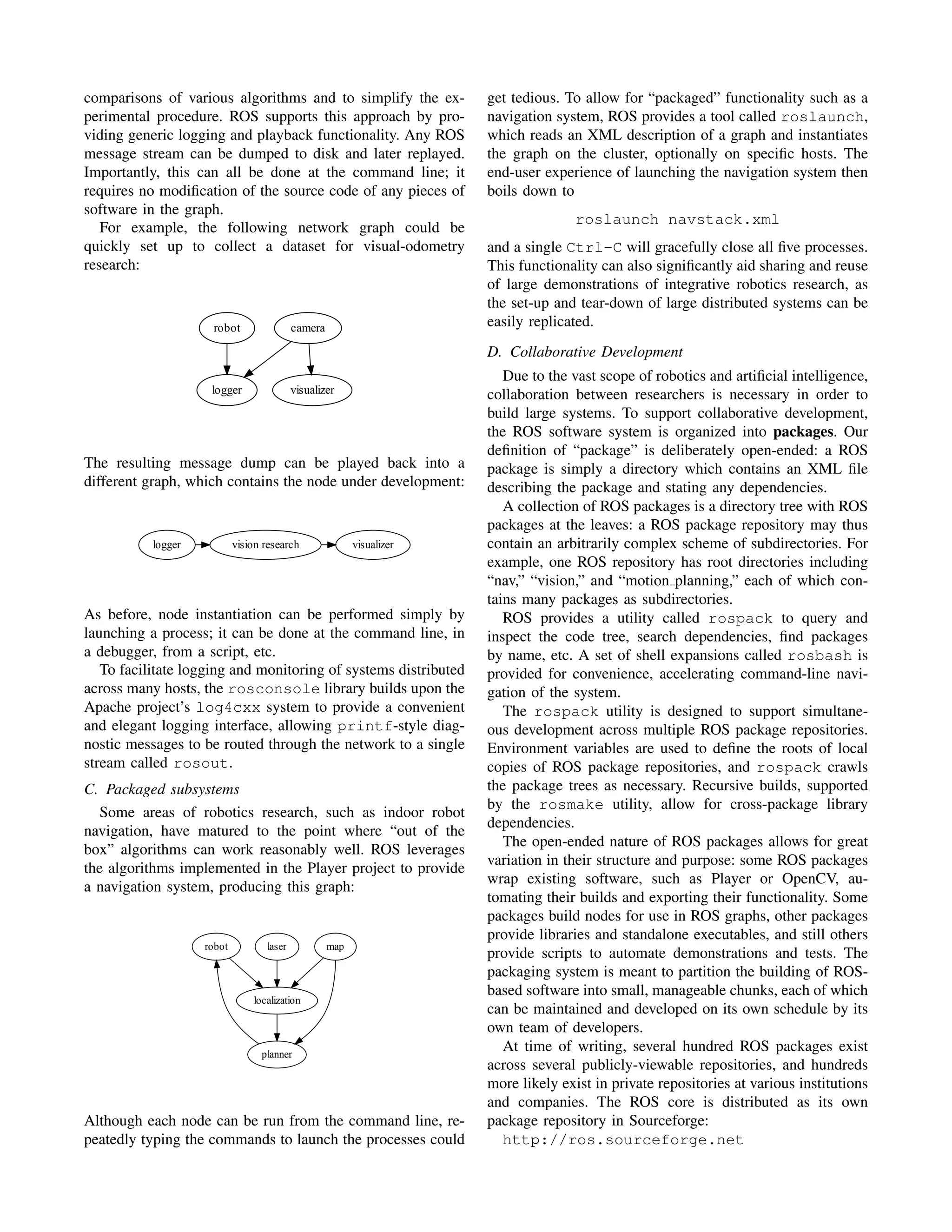 ROS (Robot Operating System) Comparison | PDF