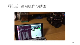 （補足）遠隔操作の動画
14
 