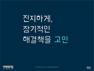 진지하게,
장기적인
해결책을 고민
Woowa Brothers Corp.
 