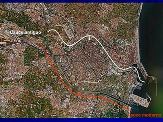 Vista satélite Cauce antiguo Cauce moderno 