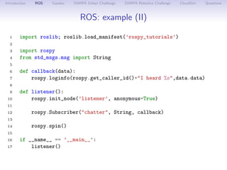 The Robot Operating System ecosystem and Python | PDF
