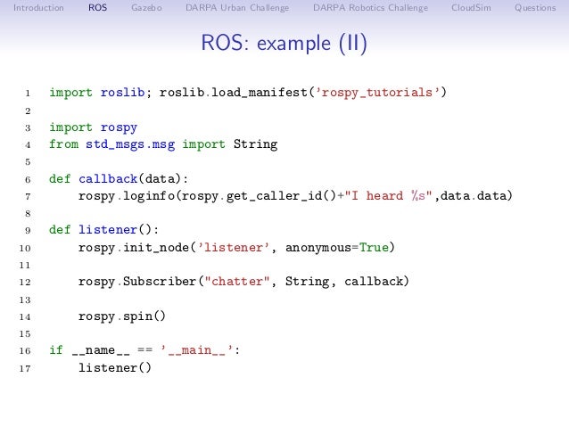 robot operating system python